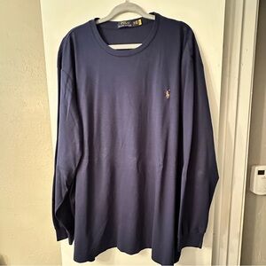Polo by Ralph Lauren Men's Dark Blue Long Sleeve Tee Size 3XB